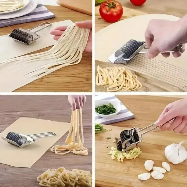 Stainless Steel Handheld Dough & Manual Noodle Pasta Cutter Tool 30969